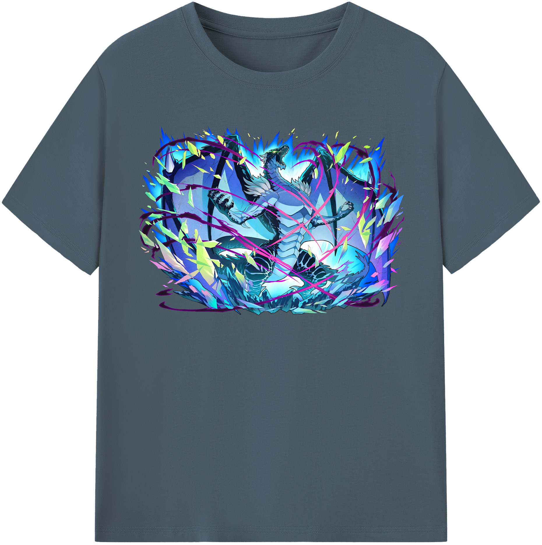 （画像用） 転スラ Regarding Reincarnated to Slime 綿100％半袖Tシャツ（フロントプリント）